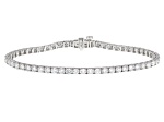 White Lab-Grown Diamond, 14k White Gold Bracelet 5.00ctw