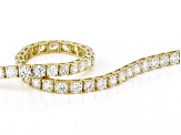 White Lab-Grown Diamond, 14k Yellow Gold Bracelet 5.00ctw