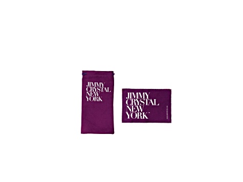 Green Crystal Square Frame Reading Glasses. Strength 2.00