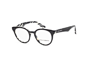 Dolce & Gabbana Women's Fashion  48mm Top Black On Zebra Opticals | DG3361-3372-48