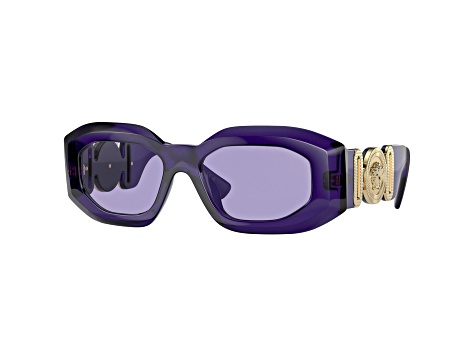 Versace Men's Fashion 54mm Transparent Purple Sunglasses|VE4425U-54191A-54