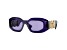 Versace Men's Fashion 54mm Transparent Purple Sunglasses|VE4425U-54191A-54