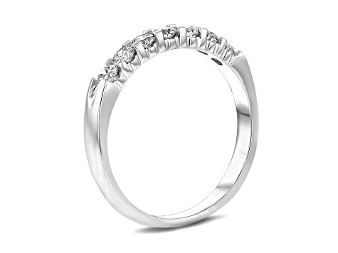 0.50cttw 7 Stone Diamond Band Ring in 14k White Gold