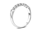 0.50cttw 7 Stone Diamond Band Ring in 14k White Gold