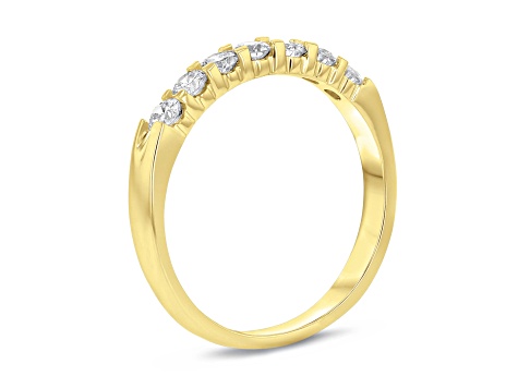 0.50cttw 7 Stone Diamond Band Ring in 14k Yellow Gold