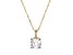 White Cubic Zirconia 18k Yellow Gold Over Sterling Silver April Birthstone Pendant 6.71ctw