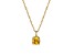 Yellow And White Cubic Zirconia 18k Yellow Gold Over Silver November Birthstone Pendant 7.10ctw
