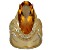 Judith Ripka 5.56ct Oval Citrine 14k Gold Clad Ring