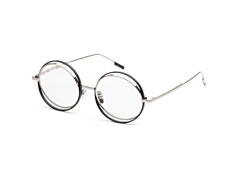 Verso Men's Orbit 50mm Silver Frame Eyeglasses | IS1009-C