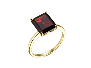 18k Yellow Gold Over Sterling Silver Ring 4.25ct
