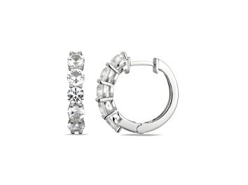 Certified Oval White Lab-Grown Diamond E-F SI 18k Yellow Gold Stud Earrings 2.00ctw