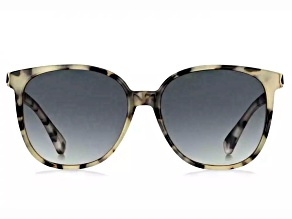 Kate Spade Alianna Taupe Havana Square Frame / Gray Lenses Sunglasses