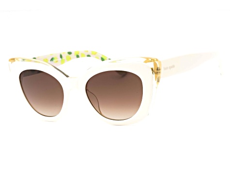 Kate Spade Marigold Ivory Cat Eye Frame / Brown Lenses  display picture 1