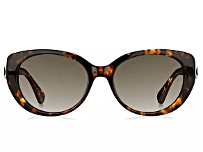 Kate Spade Everett Havana Oval Frame / Brown Gradient Lenses Sunglasses