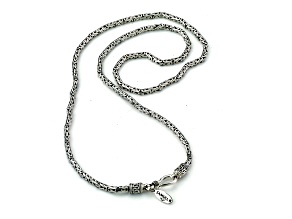 Silver Treasures by Samuel B. Sterling Silver  Byzantine 2.5mm Chain, 22 inches