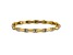 14k Yellow Gold and Rhodium Over 14k Yellow Gold Diamond Bamboo Design Bracelet