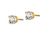 14K Yellow Gold Certified Lab Grown Diamond 1 1/2ct. VS/SI GH+, Screw Back Earrings