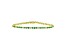 3.09ctw Emerald and Diamond Bracelet in 14k Yellow Gold