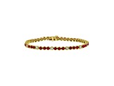3.09ctw Ruby and Diamond Bracelet in 14k Yellow Gold