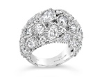 Judith Ripka 13.58ctw Bella Luce Diamond Simulant Rhodium Over Sterling Silver Dome Ring