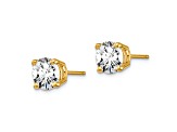 14K Yellow Gold Lab Grown Diamond 1 1/2ct. VS/SI GH+, 4-Prong Earrings