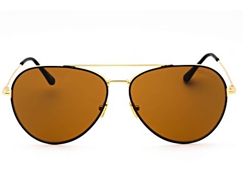 Tom Ford unisex Aviator Sunglasses in Black and Gold (comes with case) Tom Ford Gold Frame Sunglasses with Black Case main image 4