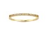 White Diamond 10K Yellow Gold Diamond Band Ring 0.10ctw