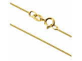 White Cubic Zirconia 14k Yellow Gold Pendant With Chain 0.50ctw