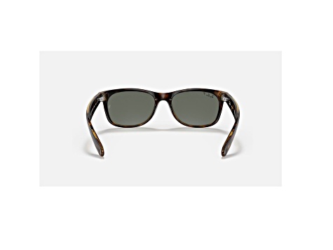 Ray-Ban New Wayfarer Tortoise / Green Polarized 58mm Sunglasses RB2132 902/58 58