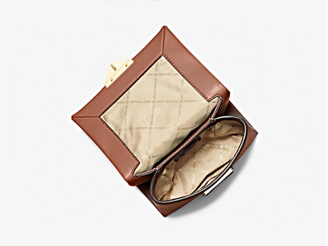Michael Kors Cece Small Brown Shoulder Bag - 1B1X0B | JTV