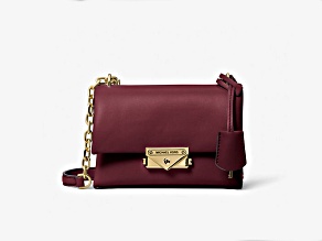 Michael Kors Cece Small Oxblood Shoulder Bag