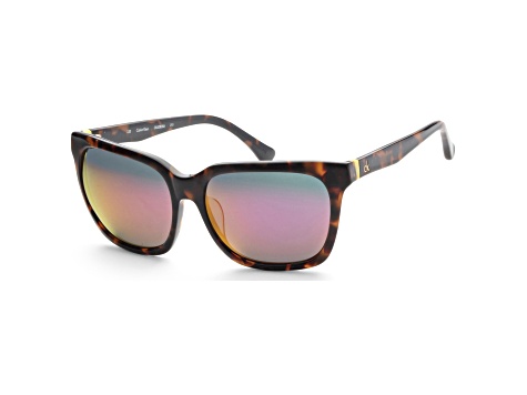Calvin Klein Unisex Platinum Label 58mm Havana Sunglasses | CK4283SA-215