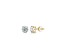 14K Yellow Gold 0.33 Ctw Round Lab-Grown Diamond Studs, F Color SI2 Clarity