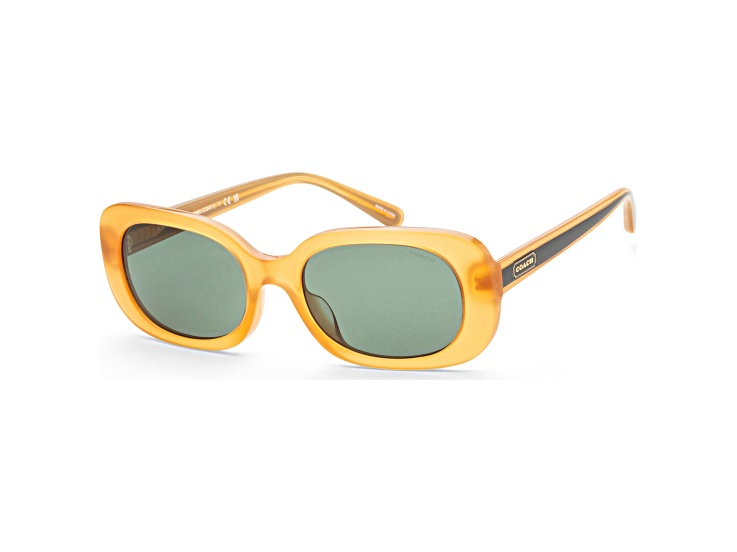 Coach Women's Fashion 54mm Milky Amber Sunglasses HC8358U-571282