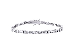 5 1/10 CT DEW Created Moissanite Tennis Bracelet in Sterling Silver