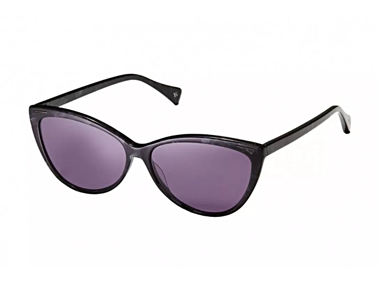 Yohji Yamamoto Gray Frame / Purple Lenses Sunglasses - 1B282A | JTV