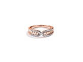 Star Wars™ Fine Jewelry Galactic Royalty White Diamond 10k Rose Gold Ring 0.10ctw