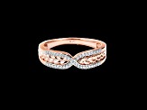 Star Wars™ Fine Jewelry Galactic Royalty White Diamond 10k Rose Gold Ring 0.10ctw