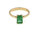 1.29 Ctw Emerald Ring in 14K YG