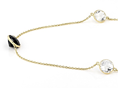 Black Spinel 14k Yellow Gold 34" Necklace 31.93ctw
