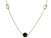 Black Spinel 14k Yellow Gold 34" Necklace 31.93ctw