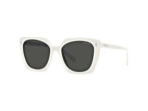 Prada PR 13ZS Sunglasses 17D5S0 Matte White Marble