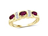 Red Ruby 14K Gold Over Sterling Silver Ring 1.30ctw