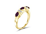 Red Ruby 14K Gold Over Sterling Silver Ring 1.30ctw