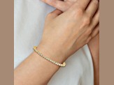 14K Two-tone Gold I1/G-H Diamond Tennis Bracelet 6.15ctw