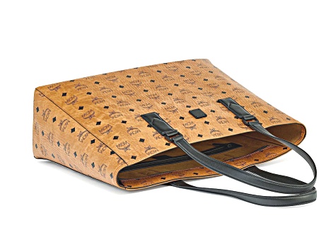 【MCM】正規品☆Classic Visetos Tote★新商品 Mini Aren Tote in Visetos Cognac | MCM ®SG