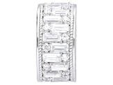 Judith Ripka 8.90ctw Bella Luce® Diamond Simulant Rhodium Over Sterling Silver Band Ring