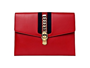 Gucci Maxi Sylvie Red Clutch