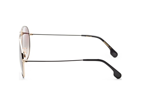 Carrera Unisex Fashion 60mm Black Gold Sunglasses | CARRERA-S-02M2-HA