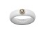 Caslique White Silicone Ring with Lab Grown Diamond in 14K Gold Bezel, 0.10ct
